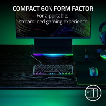 Razer | Huntsman V3 Pro Mini | Gaming Keyboard | Wired | US | Black (RZ03-04990100-R3M1)