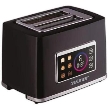Zelmer Tosteris ZTS8065 71307088P, 930 W, 2 maizītes, skārienpanelis, atkausēšana, izņemama drupaču paplāte, sildīšana (71307088P)