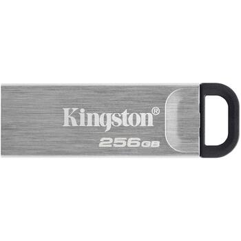 Kingston USB флеш-накопитель DTKN/256GB, 256 ГБ, 200 МБ/с, 60 МБ/с, USB Type-A, Серебристый (DTKN/256GB)