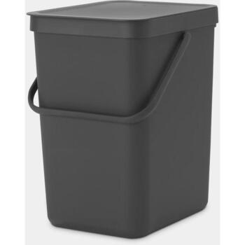 Brabantia Sort & Go мусорное ведро 129940, 25 л, пластик, с крышкой, для сортировки (129940)