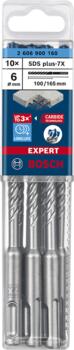 Triecienurbis SDS plus-7X 6x100x165mm, 10 gab., Perforatora urbjiem EXPERT SDS PLUS-7X TRIECIENURBIS PERFORATORIEM, 2608900160, BOSCH (2608900160)
