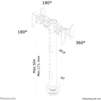 Neomounts крепление для монитора FPMA-D050DBLACK, 10-30