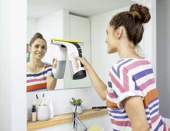Karcher Очиститель окон WV 6 Plus 1.633-741.0, 0,15л, 100мин, 280мм, литий-ионный, белый (1.633-741.0)