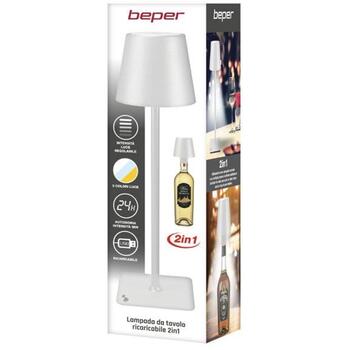 Beper Настольная лампа P201UTP112, 2 W, 2000 mAh, 110 lm, IPX4, регулируемый белый свет (P201UTP112)