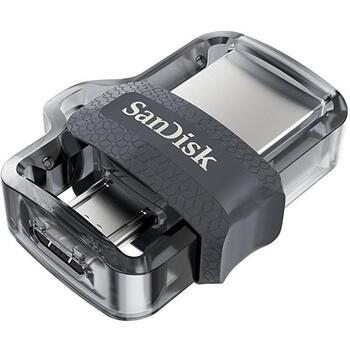 SanDisk USB флеш-накопитель SDDD3-128G-G46, 128 ГБ, USB Type-A / Micro-USB, скорость чтения 150 МБ/с, слайдер (SDDD3-128G-G46)