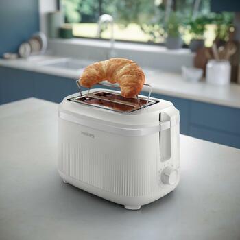 Philips Toaster HD2511/00, 900 Вт, 2 тоста, 8 уровней поджаривания, 2 слота, механизм высокого подъема, металлический корпус (HD2511/00)