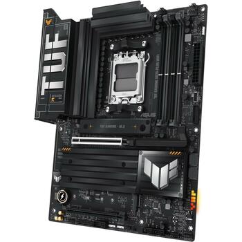 Asus Mātesplate TUFGAMINGX870-PLUSWIFI, AMD AM5, DDR5, 192 GB, 4 DIMM, 4 M.2, 2 SATA III, 7.1 audio, Wi-Fi 7, Bluetooth 5.4 (TUFGAMINGX870-PLUSWIFI)