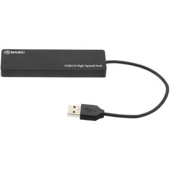 Tellur Basic USB-хаб TLL321041, 4 порта, USB 2.0, черный, ABS, 12.2см (TLL321041)