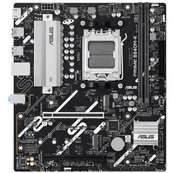 Asus PRIME B840M-K mātesplate 90MB1PK0-M0EAY0, 221mm, 244mm, 2xSATA, 2xM.2, 2xUSB 2.0, 4xUSB 3.2, 7.1 kanāli (90MB1PK0-M0EAY0)