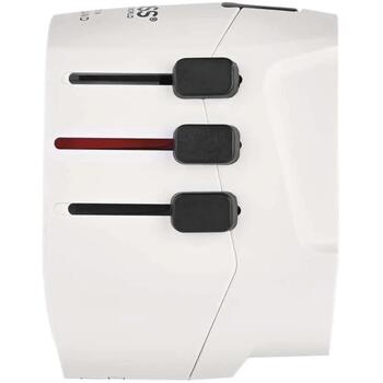 Emos P0056U дорожный адаптер, 1×USB-C PD 45W, 1×USB-A QC 3.0, 100-250V, 7A, белый (P0056U)