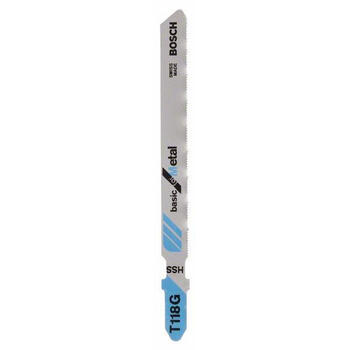 Figūrzāģa asmeņi metālam, HSS, 74 mm, T 118 G, 2609256731, BOSCH (2609256731)