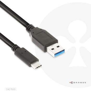 Club3D кабель USB 3.1 Type-C к Type-A CAC-1523 10Gbps, 60W, 1m, M/M (CAC-1523)