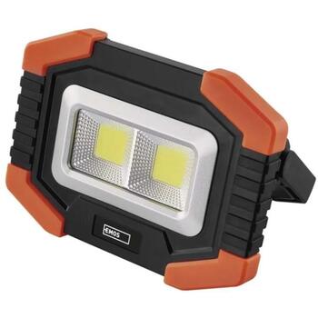 Emos Рабочий LED фонарь P4112, 140 г, черный и оранжевый, 135 × 100 × 40 мм, 2× COB LED 100 % – 350 лм, LED 100 % – 120 лм (P4112)