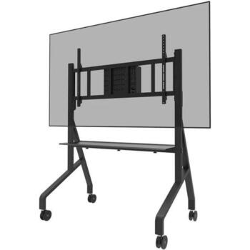 Neomounts statīvs FL50-575BL1, 65-110 collu ekrāniem, augstums 129-139 cm, 125 kg, mobilais, kabeļa pagarinātājs (FL50-575BL1)