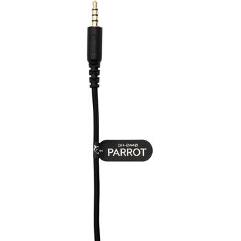 White Shark Провода игровая гарнитура PARROT BLACK, 165g, 121dB, 30Ω, 1.8m, 3.5mm, 2.0, 2 динамика, выдвижной микрофон (PARROT BLACK)