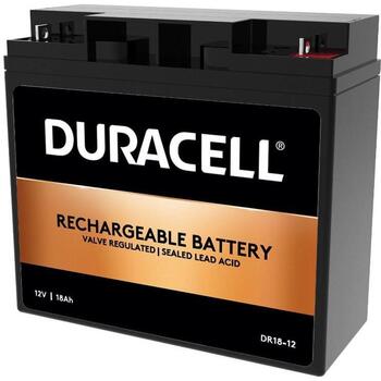 Duracell DR18-12 akumulators, 12V, 18Ah, 216Wh, 18000mAh, VRLA, bez apkopes (DR18-12)