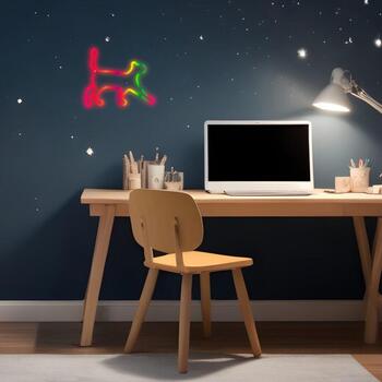 Manta Neona gaismas SNL60RGB, 5W, 5V, 2m barošanas vads, 16 krāsas, bezvadu tālvadība, spilgtuma regulēšana (SNL60RGB)