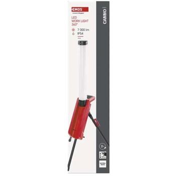 Emos Рабочий LED свет ZS3360S, 70W, 7000lm, IP54, 360°, 300mA, 220-240V, 30 000ч, 2м, SCHUKO (ZS3360S)
