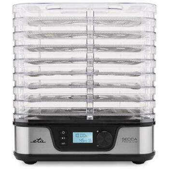ETA Pārtikas žāvētājs ETA930190000 Secca Premium, 380 W, 8 paplātes, 35-75 °C, taimeris, LED displejs, ventilators, sudraba (ETA930190000)