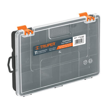 Kaste ar 11 iedalījumiem, 230x150x38mm ORG-11 Truper (ORG-11)