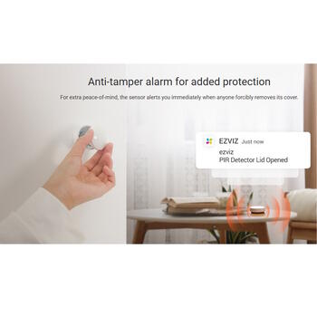 Ezviz CS-T1C PIR датчик движения, 7м, 90°, Zigbee 3.0, HomeKit, 2г, CR2450, белый (CS-T1C)