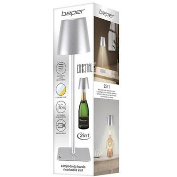 Beper Galda lampa P201UTP117, 5 V, 110 lm, 1 spuldze, IP44, regulējama baltā gaisma, USB savienotājs (P201UTP117)