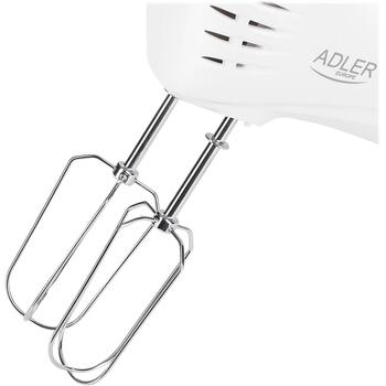 Adler Миксер AD 4212, 300 Вт, 5 скоростей, Турбо режим, насадки из нержавеющей стали (AD 4212)