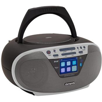 AIWA BBTU-500DAB/SL бумбокс, DAB+/FM, BT 5.0, 6 Вт RMS, 2,4
