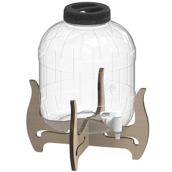 Browin банка с краном, 602588, 8 L, 100mm, без BPA, стабильная, двусторонняя подставка (602588)