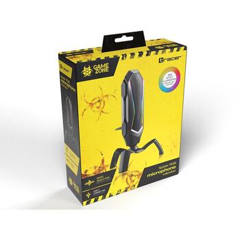 Tracer Spider RGB микрофон TRAMIC46853, 1.7m, 45dB, 2200Ω, 3.5mm аудио разъем, USB Type-A, 360 градусов поворот (TRAMIC46853)