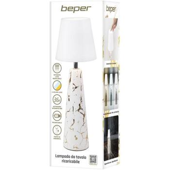 Beper Настольная лампа P207ILI500, 1.5W, Белый мрамор/Золото, Керамика/Металл, LED, 1 Лампа, Затемнение (P207ILI500)