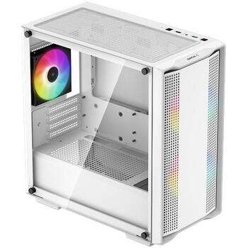 Deepcool ARGB Micro-ATX КОРПУС CC360 R-CC360-WHAPM3-G-1, 1x USB3.0, 1x USB2.0, 1x Audio, 2x 3.5