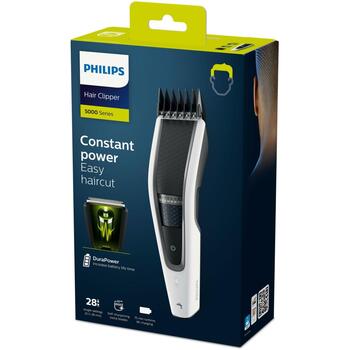 Philips matu griešanas mašīna HC5610/15, minimālais matu garums 0.5 mm, maksimālais matu garums 28 mm, akumulators (HC5610/15)