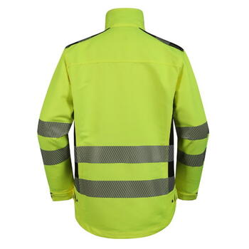 Pesso Hi-vis jaka DS135G_XL, 0.43kg, CL2, dzeltena/melna, 88% poliesteris, 12% kokvilna (DS135G_XL)