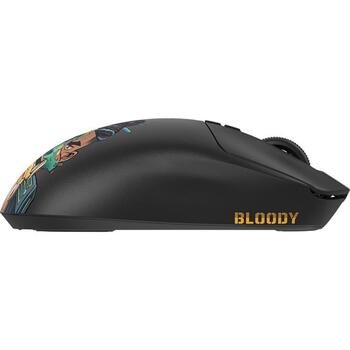 A4Tech Игровая мышь A4TMYS47746, 8 кнопок, 1.8м, 300 мАч, USB-C, 1000 Гц, 50-20000 CPI, RF 2.4 ГГц, черная (A4TMYS47746)