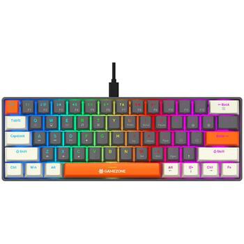 Tracer клавиатура TRAKLA47873, 61 клавиша, USB, механическая, RGB подсветка, 50 млн нажатий, анти-гостинг, серая (TRAKLA47873)