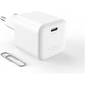 Fixed Mini GaN power adapter with USB-C output and PD support, 65W (FIXCG65M-C-WH)