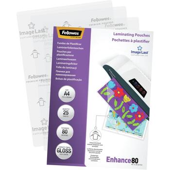 LAMINATOR POUCH IMAGELAST/A4 80 25PCS 5396205 FELLOWES (5396205)