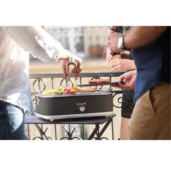 Barbecook E-Carlo электрический настольный гриль для балкона и террасы 2500Вт 3 уровня нагрева 38.5x28.5см BC-ELE-1003 Midnight Grey (BC-ELE-1003)