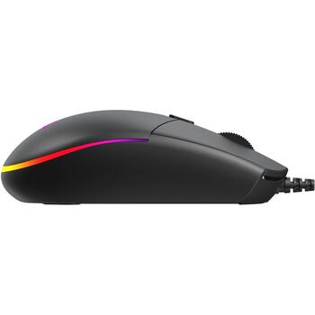 Baracuda Игровая мышь BGM-111 CRAB-B, 3600 DPI, 1.5m, 6 кнопок, черная, оптический сенсор, подсветка (CRAB-B)