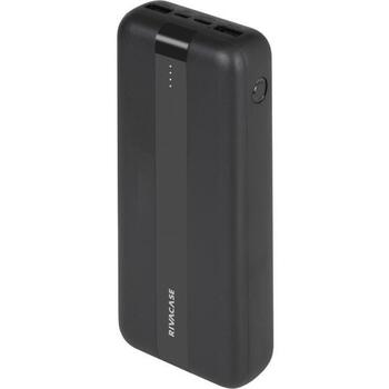 Rivacase Power Bank VA2081 BLACK, 20000 мАч, 3.7 В, 10 Вт, 2xUSB Type-A, 1xUSB Type-C, 3 устройства (VA2081 BLACK)