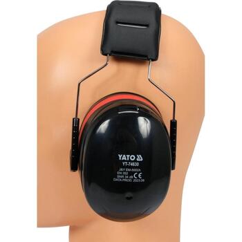 Yato ausu aizsargi YT-74630, 34 dB, EN 352-1:2020, III kategorija, ABS, putas, nerūsējošais tērauds, regulējams (YT-74630)