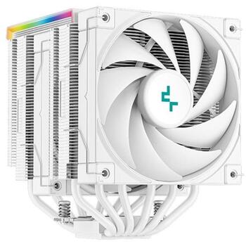 Deepcool procesora dzesētājs AK620 DIGITAL WH R-AK620-WHADMN-G, 68.99 cfm, 2 ventilatori, PWM atbalsts, 6 siltuma caurules (R-AK620-WHADMN-G)