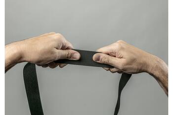 Hogert josta HT5K463, 130cm, 38mm, 2mm, 30% gumija, 70% polipropilēns, metāla sprādze, universāla, melna (HT5K463)