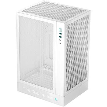 Deepcool игровой корпус CH170 DIGITAL R-CH170-WHNPI0D-G-1, 3,3 кг, 25 см, 20 см, 38 см, 3 слота расширения, 1 x USB-C, 2 x USB 3.0 (R-CH170-WHNPI0D-G-1)