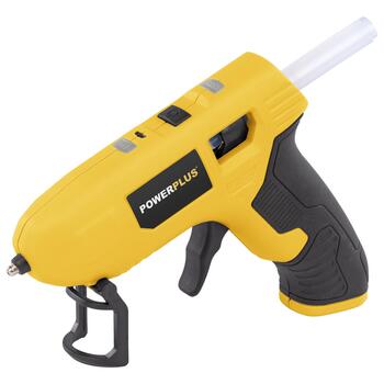 Karstā līmes pistole 4V, POWERPLUS, POWX147, 2200 mAh akumulators, 50 min darbības laiks, 0,4 min sildīšanas laiks (POWX147)