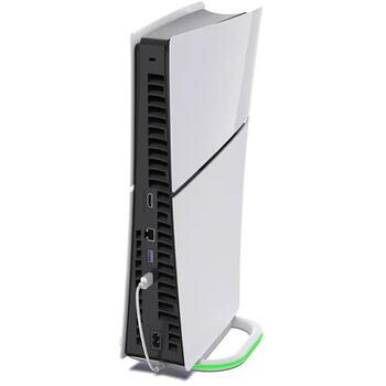 Subsonic LED statīvs PS5 un PS5 Slim SA5686, balta, RGB LED, savietojams ar PS5, PS5 Slim, kabelis iekļauts (SA5686)