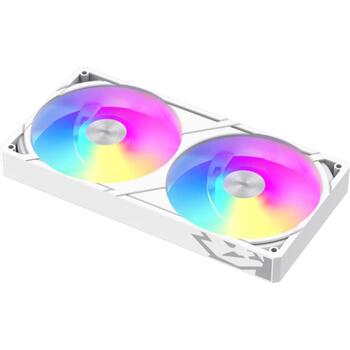 Gamemax procesora dzesētājs GLACIER 240 LCD WH, 240 mm, 85.82 cfm, TDP līdz 280W, ARGB ventilators (GLACIER 240 LCD WH)