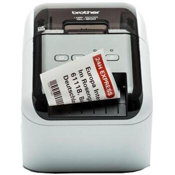 Принтер этикеток Brother QL-800, 300 x 600 DPI, 148 мм/сек, USB 2.0, прямая термопечать, автоматический резак, лента DK (QL-800)