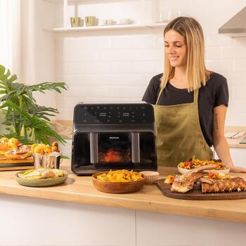 Cecotec фритюрница с горячим воздухом Cecofry Advance 9000 Window 4986, 2200 W, 9 L, 8 программ, цифровой дисплей (4986)